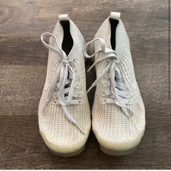 NIKE VAPOR MAX AIR ATHLETIC WORK OUT SNEAKERS SHOES WHITE SPORT SHOE RUNNING - Picture 2 of 7